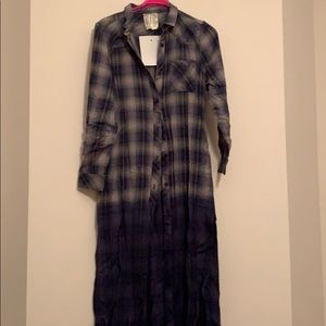 Ombre flannel dress
